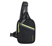 Travelon - Bolsa bandolera compacta antirrobo Greenlander., Negro azabache, One Size