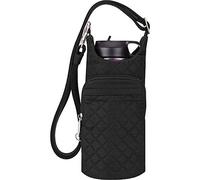 Travelon Bolsa de Botella de Agua Boho antirrobo, Bandolera Unisex Adulto, Black, Talla única