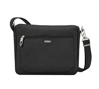 Travelon Bolso bandolera unisex antirrobo clásico pequeño E/W, Black (Negro) - 43115 500