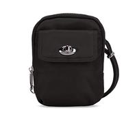 Travelon Bolso de hombro para mujer, antidesgarro, entallado, crossbody, ónix, talla única, Funda para teléfono antidesgarros