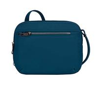 Travelon Bolso organizador de viaje antirrobo a medida E/W para mujer, Pavo real, Talla única, Organizador antirrobo a medida este/oeste Chrossbody