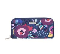 Travelon Cartera con Cremallera única con Bloqueo RFID, diseño Floral, 7.75 Pulgadas de Ancho x 4 Pulgadas de Alto x 0.75 Pulgadas de Profundidad, Multicolor (Mod Floral), 7.75”W x 4”H x 0.75”D,