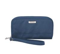 Travelon Cartera de Doble Cremallera con Bloqueo RFID, Blue, 7.5”W x 4”H x 1.25”D, Cartera de Doble Cremallera con Bloqueo RFID