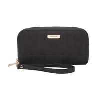Travelon Cartera de Viaje con Doble Cremallera y Bloqueo RFID, Black, 7.5”W x 4”H x 1.25”D, Travelon Cartera de Doble Cremallera con Bloqueo RFID