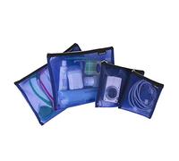 Travelon - Juego de 4 bolsas de malla, Azul, 9.5 x 12.75 x 0.5