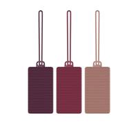 Travelon Set of 3 Silicone Privacy Luggage Tags