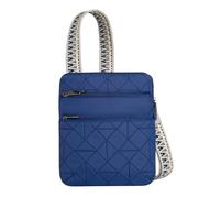 Travelon Unisex Boho Anti-robo Slim Crossbody, Lush Blue