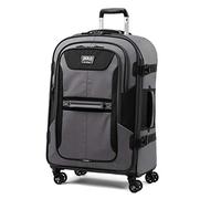Travelpro Bold - Maleta giratoria expandible de 26 Pulgadas, Ligera, Resistente, Gris/Negro., Checked-Medium 26-Inch, Bold - Equipaje expandible Softside con Ruedas giratorias