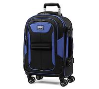 Travelpro Bold Softside Expandable Carry on Spinner Luggage, Carry on 21-Inch, Blue/Black
