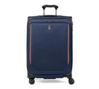 Travelpro Crew Classic - Maleta clásica Ligera y expansible de Lado Suave, Maleta giratoria de 8 Ruedas, Cerradura TSA, Hombres y Mujeres, a Cuadros medianos de 25 Pulgadas, Azul Patriota, Azul