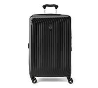 Travelpro Maxlite Air Hardside Equipaje de Mano expandible, 8 Ruedas giratorias, Maleta Ligera de policarbonato rígido, Negro, Cuadros Mediano,70x45x28 cm