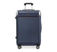 Travelpro Platinum Elite Equipaje rígido expandible a Cuadros, 8 Ruedas giratorias, candado TSA, Maleta rígida de policarbonato, Azul Marino Verdadero, Cuadros medianos, 70x45x28 cm