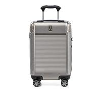 Travelpro Platinum Elite Equipaje de Mano expandible rígido, 8 Ruedas giratorias, candado TSA, Maleta rígida de policarbonato, Arena metálica, Equipaje de Mano Compacto, 55x35x23 cm