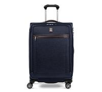 Travelpro Platinum Elite Softside - Equipaje con Ruedas giratorias expandibles, Azul Marino, A Cuadros, Mediano, 63,5 cm, Platinum Elite Softside - Equipaje con Ruedas giratorias expandibles