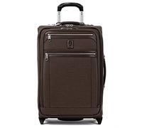 Travelpro Platinum Elite Softside Expandable Carry on Luggage, 2 Wheel Upright Suitcase, USB Port, Men and Women, Rich Espresso, Carry On 22-Inch