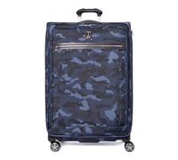 Travelpro Platinum Elite Softside Expandable Checked Luggage, 8 Wheel Spinner Suitcase, TSA Lock, Men and Women, Navy Camouflage, Checked Medium 25-Inch