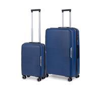 TravelZ Swinger - Set de 2 Maletas rígidas S + L con Cierre TSA - Azul