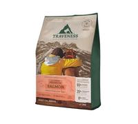 TRAVENESS NATURAL NUTRITION FOR DAILY ADVENTURES - Pienso para Perros Hipoalergénico | Pienso de Salmón sin Cereales | Alta Palatabilidad | Sin Cereales | 12 Kg