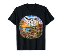 Traverse City MI, Michigan, Grand Bay, Parques de Atracciones Camiseta