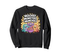 Travesuras Monstruos & Munchies Caramelo Lindo Dibujos Animados Halloween Sudadera