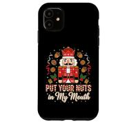 Travieso Cascanueces Pon Tus Nueces En Mi Boca Divertido Navidad Carcasa para iPhone 11