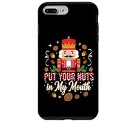 Travieso Cascanueces Pon Tus Nueces En Mi Boca Divertido Navidad Carcasa para iPhone 7 Plus/8 Plus