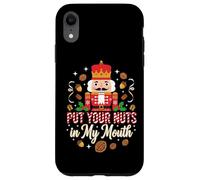 Travieso Cascanueces Pon Tus Nueces En Mi Boca Divertido Navidad Carcasa para iPhone XR