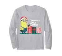 Travieso Niza Probé Minion Humor Navidad Manga Larga