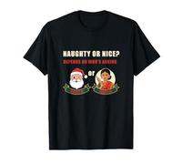 Travieso o Agradable depende de quién le Pregunta a Amma o Santa Funny Camiseta
