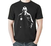 Travis Bickle Mohawk T Tshirts Camisetas y Tops Taxi Driver Robert De Niro 1970's Movie Film Gift Black(X-Large)