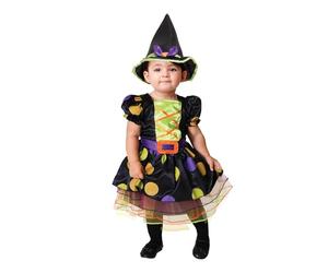 Travis Designs Disfraz de Bruja de Halloween para niña pequeña Caldero Disfraz de Bruja 12-18 Meses