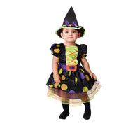 Travis Designs Disfraz de bruja de Halloween para niña pequeña Caldero Disfraz de bruja 18-24 meses