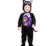 Travis Designs niña pequeña Halloween Lil Kitty Cutie Cat Disfraz Disfraz 6-12 Meses