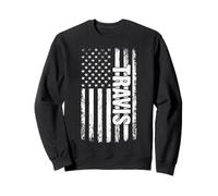 Travis Nombre Personal Bandera Americana Hombres Retro Sudadera