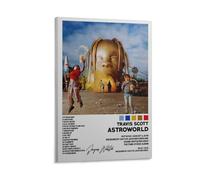 Travis Scott AstroworldPeople Pósteres famosos cantantes actores, deportistas, pósteres impresos, lienzo, pinturas para decorar estrellas de rap, pinturas decorativas, 20 x 30 cm, estilo marco 13