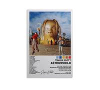 Travis Scott AstroworldPeople Pósteres famosos cantantes actores, deportistas, pósteres impresos, lienzo, pinturas para decorar estrellas de rap, pinturas decorativas, 20 x 30 cm, estilo sin marco, 13