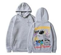 Travis Scott x Jack Sudaderas colaboración negra sudadera con capucha, estilo hip-hop moderno, unisex, estampado de tierra MCDonalds, traje casual suelto para parejas, tendencia de moda urbana juvenil
