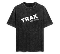 Trax Records Mens T-Shirt Unisex Black Top tee XXL