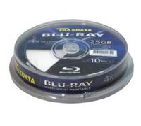 Traxdata Blu Ray Blueray imprimible en toda la cara blanca 4 x BD-R, 10 unidades