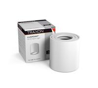 TRAXON LUXPOINT Foco LED de Techo Orientable Cilíndrico para Bombillas GU10 (no incluida) aluminio Φ83×85mm techo spotlight 220V superficie (Blanco Cilíndrico)