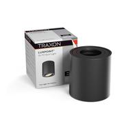TRAXON LUXPOINT Foco LED de Techo Orientable Cilíndrico para Bombillas GU10 (no incluida) aluminio, Φ83×85mm techo spotlight 220V superficie (Negro Cilíndrico)