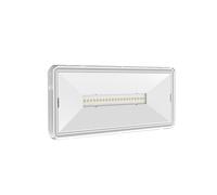 TRAXON LUXPOINT® Luz de emergencia LED - Geron 1W 70Lm Luz Fría 6500K IP65 120° Bateria NI-cd Autonomía *1 hora* Superficie PMMA (70Lm | 6500K | 1Hr Sin AUTO-TEST | Superficie)
