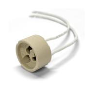 TRAXON LUXPOINT® Portalámparas casquillo GU10 base lámparas versión Zócalo Cerámica con 0,75mm² Calidad de Cable Silicona para LED y halógeno (20)