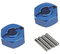 Traxxas 1654X - Pasadores hexagonales para Eje (1,5 x 8 mm), Color Azul