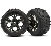 TRAXXAS 3770A Neumáticos Y Llantas Traseros Rustler Vxl / & Balanceo Whells Rear