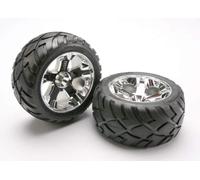 Traxxas 5576R - Pieza de neumático y Rueda para Coche, Cromado (Importación USA)
