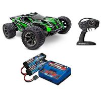 Traxxas 67097-4 Rustler 4x4 VXL Ultimate 1/10 RTR TQi TSM + TRX-3S Set Verde