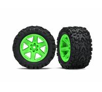 TRAXXAS 6773G Neumáticos Talon Sobre Llantas Verdes Hex 12mm