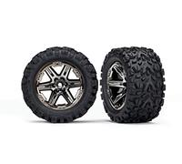 Traxxas 6773X Gomas Talon 2.8 en llantas cromadas negras Hex 12 mm