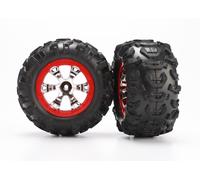 TRAXXAS 7272 Neumáticos Y Llantas Geoda 2.2 Rojo/TRAXXAS & Balanceo Whells Rojo